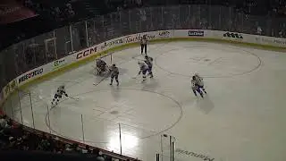 Ruslan Iskhakov of Atlantic Division scores vs. Pacific Division in 2023 AHL All-Star Challenge 2/6