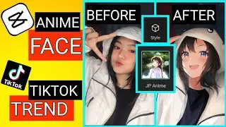 Anime face trending | Anime face Capcut tutorial | Tiktok trend