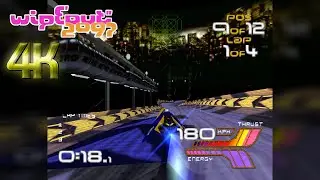 WipEout 2097 - Gare d'Europa (Rapier) 4K Upscaled! (ePSXe)