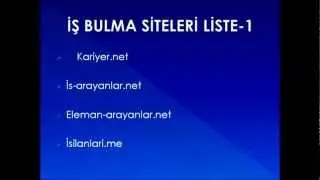 İş Bulma Siteleri