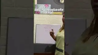SOLVING THE VALUE OF X|