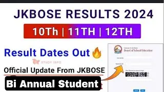 Jkbose Bi Annual Result Today Declared | fake or real | 10th 11th 12th Result Aaj aayai ga
