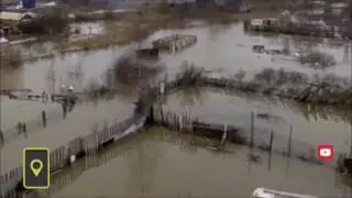 В Петербурге вокруг новостроек возникло озеро / Lake emerged around the new buildings