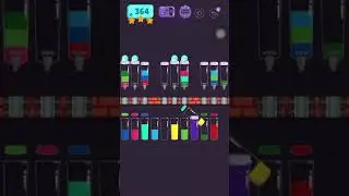 Cups - water sort puzzle | level 364 | ⭐️⭐️⭐️