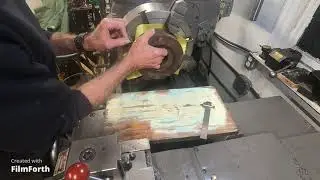 Machining cast iron Axelson lathe part 1