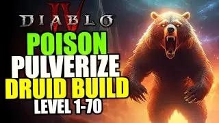 Diablo 4 BEST Druid Leveling Build for Season 4 - MASSIVE Damage Pulverize Build