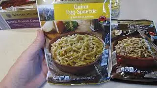 aldi - white asparagus, spaetzle, black forrest cake! deutsche kueche!