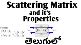 Scattering matrix and it's Properties in Microwave Engineering in telugu