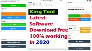 King Tool Latest Full Software For Samsung - LG - Xiaomi - Oppo Unlock And Software Repair Tool 2020