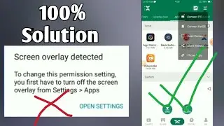 Screen Overlay Detected problem Kaisa Thik Karan | app permission not allowing | 2022