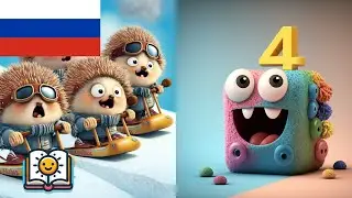 Учимся считать с веселыми животными и монстриками – Детская картинная книга | TinySchool