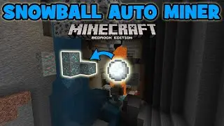 Auto Mining Snowball in Minecraft Bedrock | Bedrock Command Block Tutorial