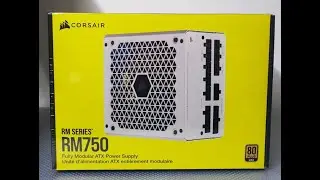 Обзор (Распаковка) блок питания компании Corsair RM750 White (2021) 80 Plus Gold
