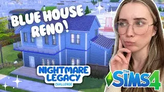 RENOVATING OUR LEGACY HOUSE!! Nightmare Legacy Challenge 💙 Willow - Part 13