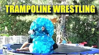 Trampoline Wrestling - World's Biggest Water Slide - Riding 3 Deep On A Scooter | TC 