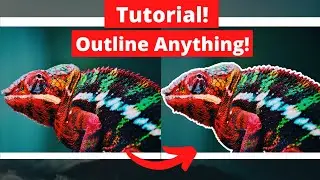 How To Outline a Picture - Photoshop Tutorial
