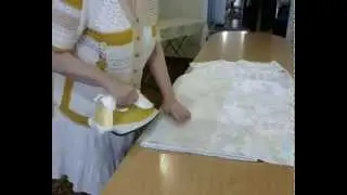 Подготовка ткани к раскрою.