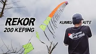 REKOR! BERMAIN LAYANG LAYANG DOBEL 200 KEPING TERPANJANG SEPERTI LAYANGAN NAGA - DIAMOND KITE