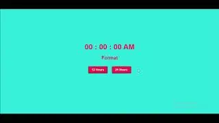 Digital Clock using Html Css and Javascript.