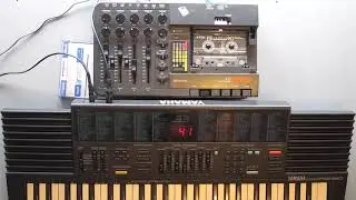 Yamaha PSS380 & Fostex X-18 4 Track Tape Recorder - 3 Mini FM Synth Tunes