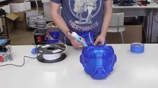 3D Printed Soldier 76 Mask // 3D Printing Pen Assembly Demo