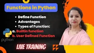 Functions in Python | Types of function | Advantages of function | features of functions |class12 CS