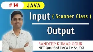 Input Output in JAVA | input using scanner class