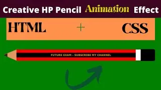 How to design pencil✏️ shape using html and css || hp pencil ✏️ shape || 