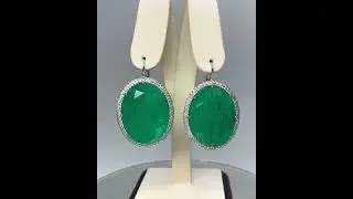 Серьги с уральскими изумрудами весом почти 100 карат