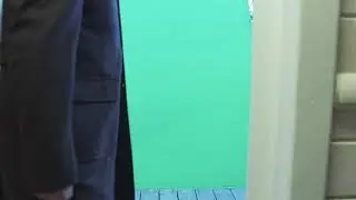Chroma key || door transition green screen
