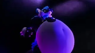 Furry wolf swallows pokeball (VORE)(by blopfry)