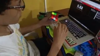 Rubik's cube - One handed single: 16.14 seconds.