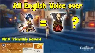 Xiangling = Saitama Secret Sister ?? | All Xiangling English Voice Over + Max Friendship Reward !!!
