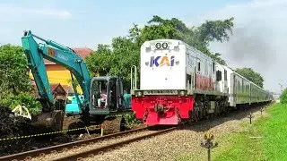 PROYEK DOUBLE TRACK JALUR KA GEDEBAGE - CICALENGKA DIMULAI ! Sudah Banyak Alat Berat lohh.
