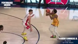 Arizona State's Desmond Cambridge Jr. wins third Pac-12 Player of the Week honor, presented by...