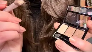 ASMR Doing Makeup 💄 to You (close hand movements,whisper ) | АСМР делаю Тебе Макияж (шёпот)