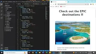 React JS - Travel Gallery using React Props | Beginner React JS Project fully Responsive