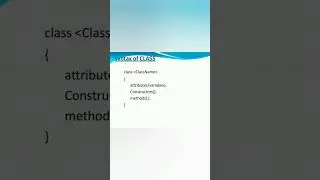 Java Part -4 | Messages  | Methods | Classes. | Class Syntax  | Instance | #javaprogramming #shorts
