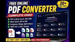 Free PDF Converter Website Complete Demo | PDF to Word, JPG, Excel & More | PDF.PNGStock.in