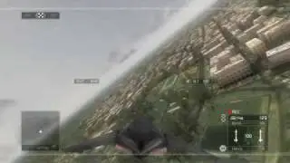 F117 Aero dance! Fly over Washington, D.C. , low call, crash end , PS3 HAWX