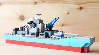 building a simple LEGO battleship using classic 10698