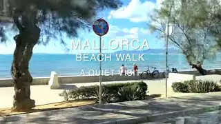 マヨルカ島プラヤ・デ・パルマビーチからエスアレナルを歩きます！今日は海岸でのんびりする日Playa de Palma Playa S' Arenal
