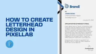 How to create Letterhead design in Pixellab in 2023