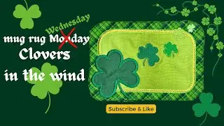 OML Embroidery Live! - #mugrugmonday St. Patrick's day
