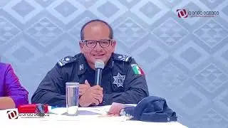 Conferencia de prensa del Gabinete de Seguridad del Gobierno de #Oaxaca. 22-02-2023