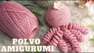 Como fazer polvo amigurumi fácil exclusivo  para iniciantes (Receitinha acompanhando a aula)