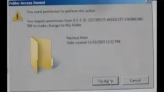 Folder Access Denied || You need permission to perform this action || Windows server 2008r2