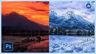 Change the Weather in Photos Using Landscape Mixer in Photoshop 2024 | Photoshop Neural filters.