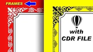 Corel Draw tutorial || how to make beautiful frames and border - 2018