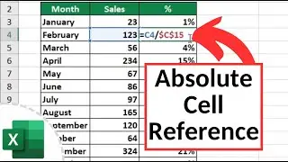 How to Use Absolute Cell Reference in Excel
